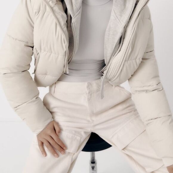 Zara Ecru Cargo Pants New - Picture 11 of 12